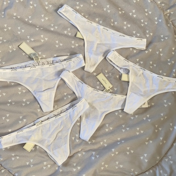 NWT Gilly Hicks Bundle of White "Boy Thong" Size Small - Picture 1 of 5